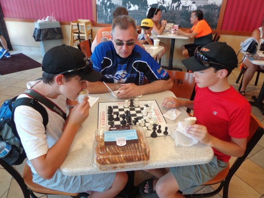 Chess and other Board Games are offered at this Oberweis Dairy Store
